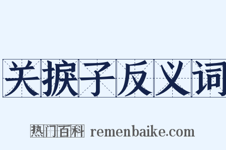 关捩子反义词是什么意思的图片